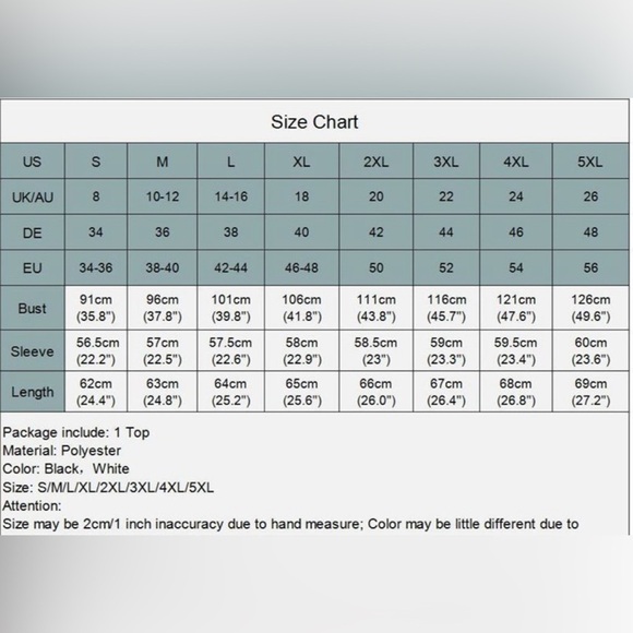 NWOT Celmia chiffon Black poet sleeve sheer top China size 5X (see measurements) - Picture 8 of 9